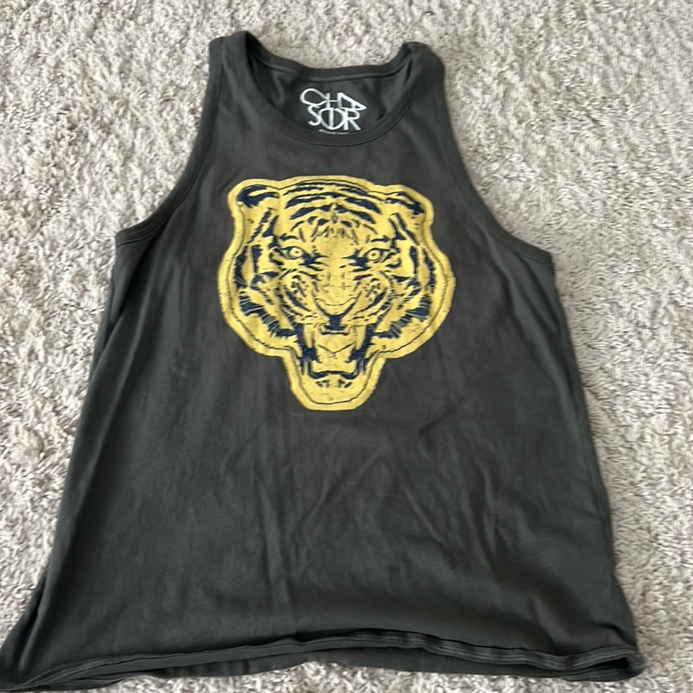 Chaser racer back tank - army green